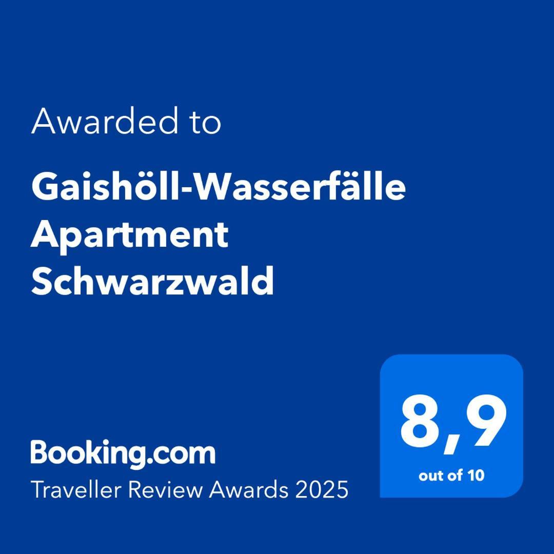 Gaishoell-Wasserfaelle Apartment Schwarzwald Sasbachwalden Exterior foto